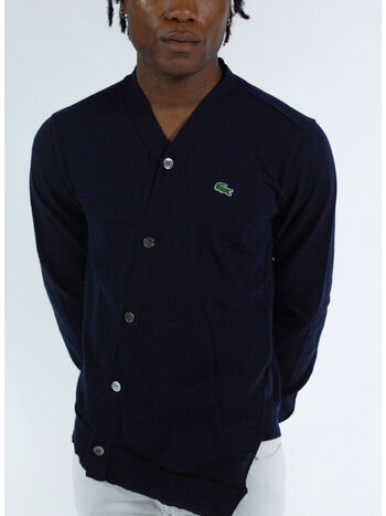 CARDIGAN KNIT, NAVY, small