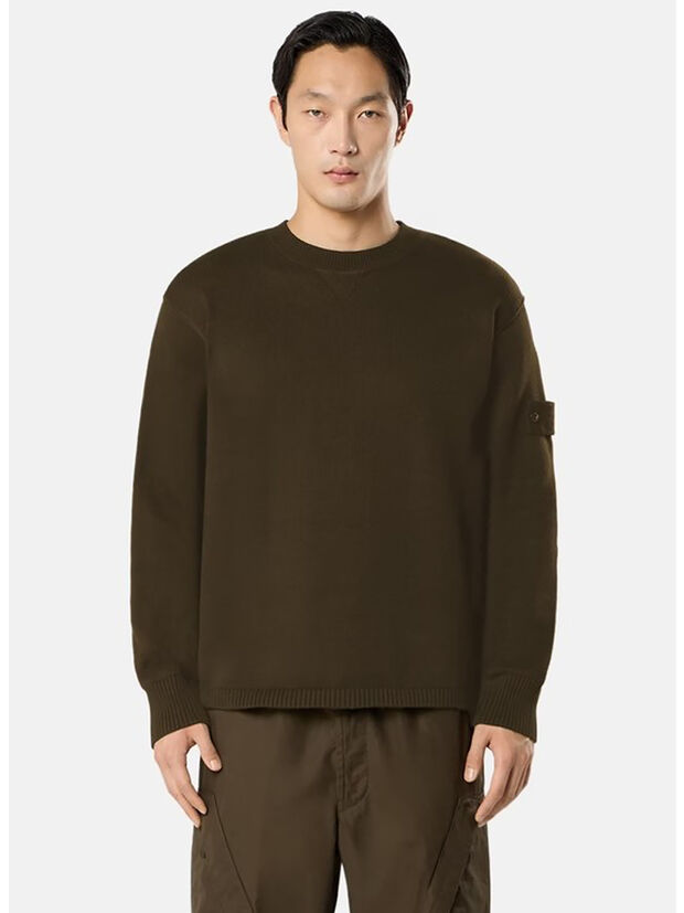 MAGLIONE GIROCOLLO S.I. GHOST, V0054 MILITARY GREEN, large