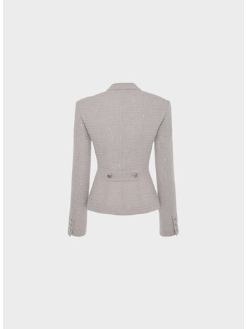 BLAZER SEQUIN TWEED, 1932 LIGHT BLUE-PINK, small