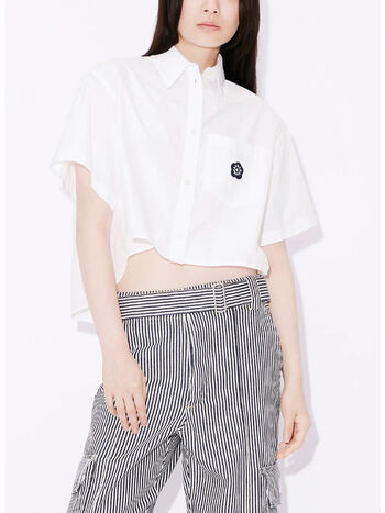 CAMICIA BOKE 2.0 CROPPED, 01 WHITE, small
