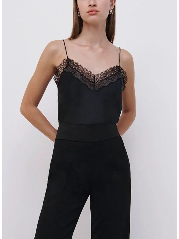 PANTALONE ARIAH FRONT SLIT, BLACK, large