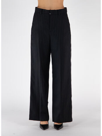 PANTALONE CHALK STRIPE, 001 BLACK, small