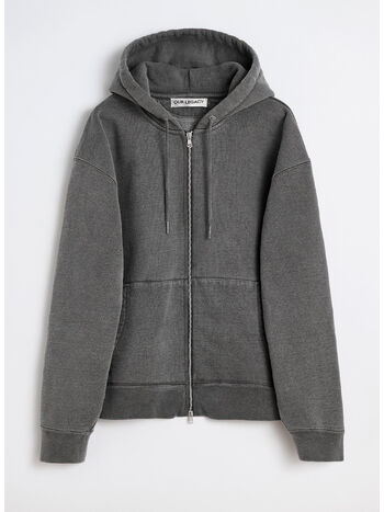 FELPA FULL ZIP RASCAL, WORM BLACK HEFTY FLEECE, small