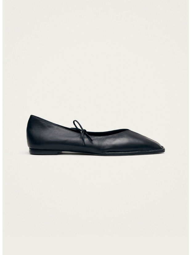 BALLERINA IN PELLE, BLACK, large