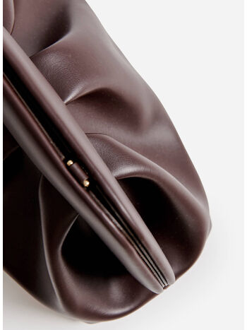 BORSA A MANO TIA VEGAN FABRIC, EBONY, small