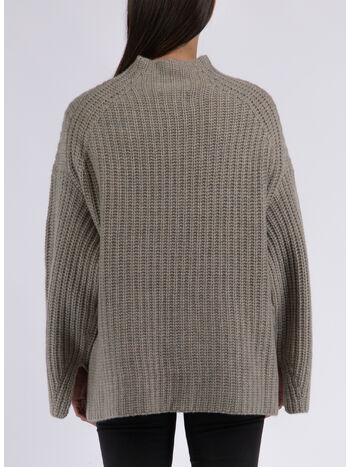 MAGLIONE FUNNEL NECK, GEO MELANGE, small