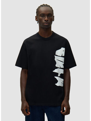 T-SHIRT SIDE LOGO, 1 BLACK, small