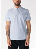 POLO A MANICE CORTE CON PATCH LOGO, V0041 CIELO, thumb