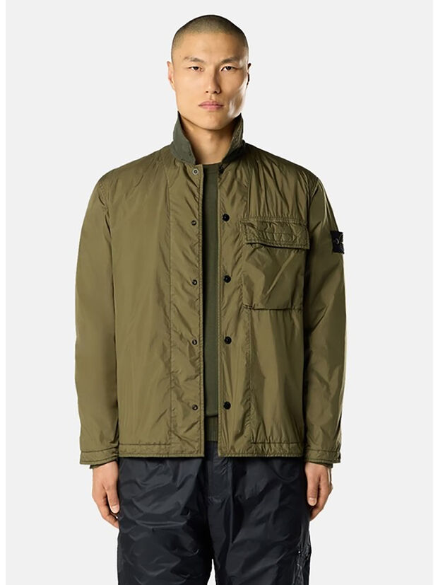 CAMICIA CRINKLE, V005G MILITARY GREEN, large