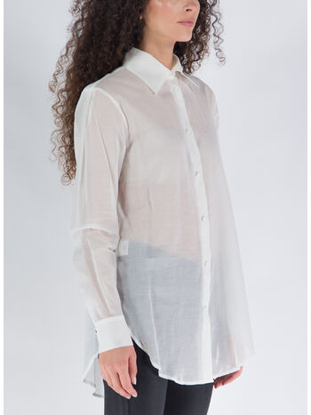 CAMICIA THE UP MUSSOLINA, WHITE, small