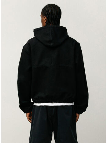 WORK JACKET UNLINED CANVAS, 0001 BLACK, small