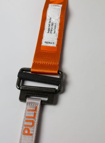 CINTURA TAPE BELT, ORANGE/MEDIUMGREY, small