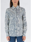 CAMICIA POPELINE PAISLEY, 990 BIANCO, thumb