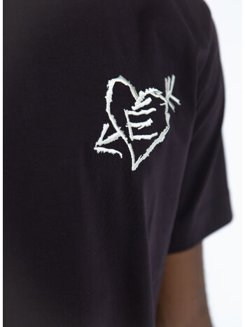 T-SHIRT WONDER SMALL GRAFFITI, DK BROWN, small
