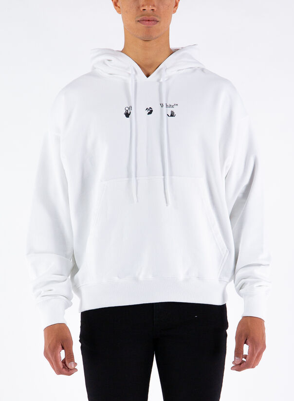 OFF-WHITE FELPA ARROW TREE SKATE Bianco, Blu, Verde Uomo | Susi