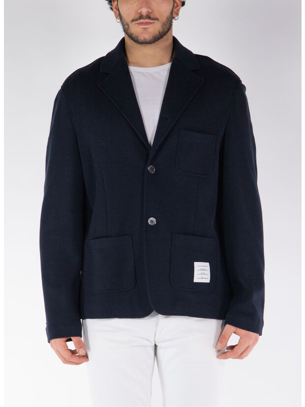 GIACCA IN WOOL MILANO, 415 NAVY, large