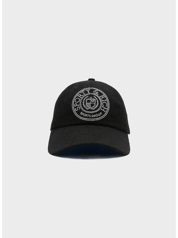 CAPPELLO CONNECTICUT CREST FLANNEL, BLACK, medium