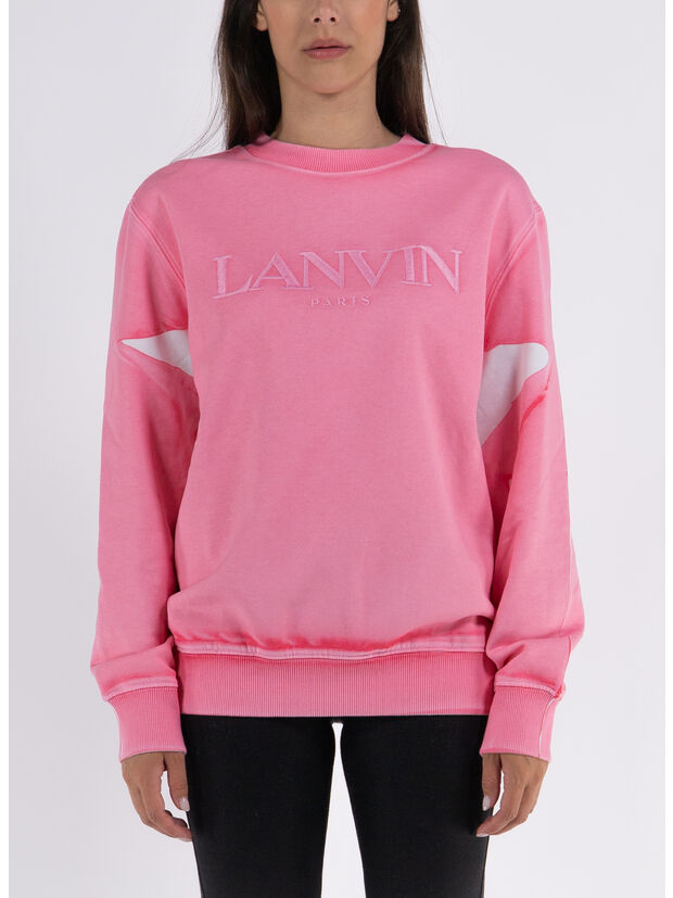 FELPA OVERPRINTED EMBROIDERED LANVIN PARIS, 504 PEONY PINK, large