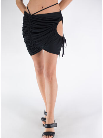 GONNA CORTA DRAPED JERSEY WITH CUT-OUT, 0473 BLACK 004, small