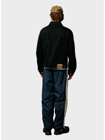 GIUBBOTTO TRUCKER DENIM, 1346 RAW BLACK CONTRAST STITCH, small