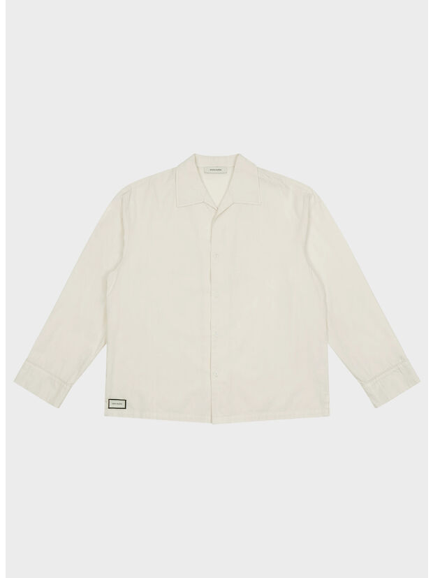 CAMICIA LS PAJAMA UNISEX, 0073 Off white, large