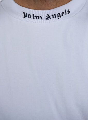 T-SHIRT CLASSIC LOGO OVER TEE, 0110WHITEBLAC , small
