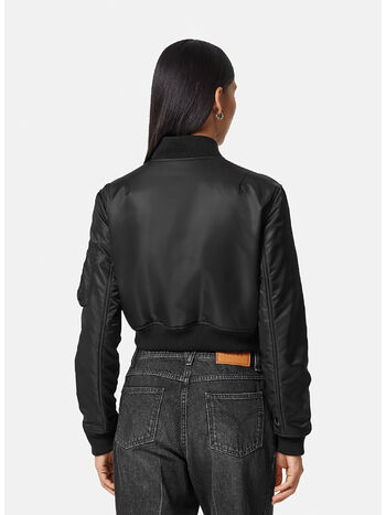 GIACCA BOMBER CORTA, 1B000 BLACK, small