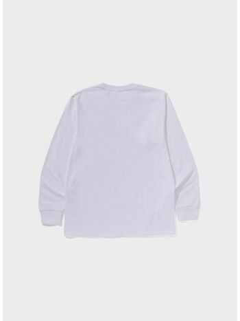 T-SHIRT COLLEGE LS TEE, WHITE, small