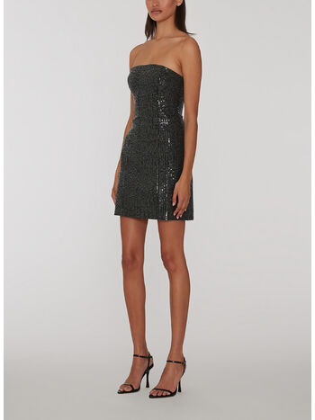 ABITO MINI TWILL SEQUIN, 1000 BLACK, small