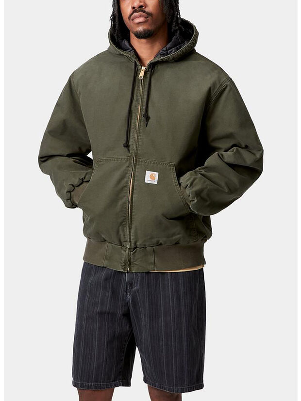 GIUBBOTTO OG ACTIVE, 494O OLIVE STONE CANVAS, large