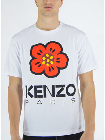 T-SHIRT BOKE FLOWER, 01 BIANCO, small