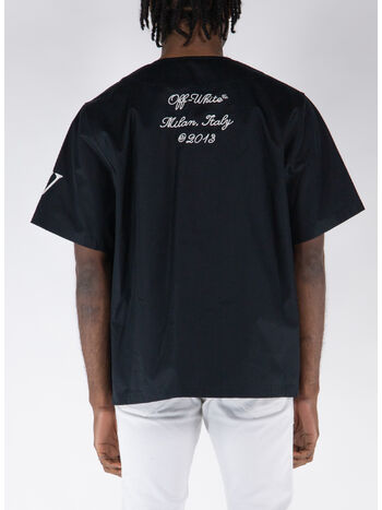 CAMICIA BASEBALL COT, 1069 BLACK REFL, small