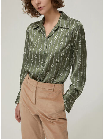 CAMICIA IN RASO A FANTASIA, 005 CATENA FONDO, small