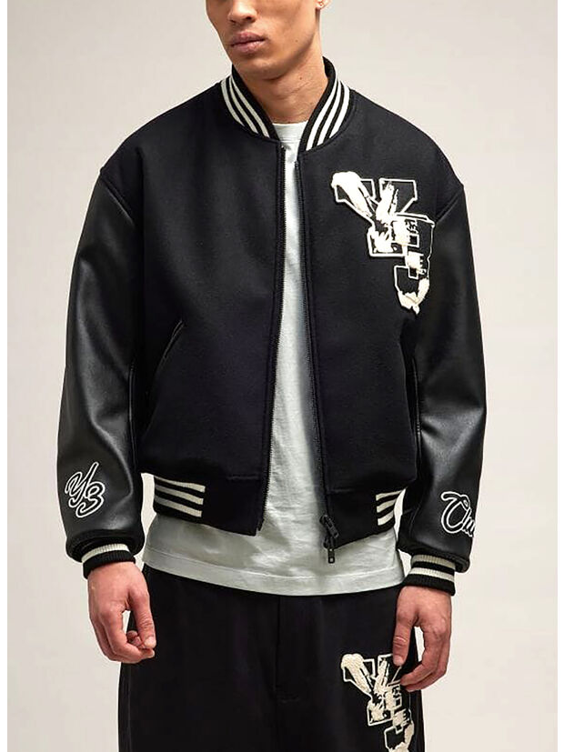 GIUBBOTTO LETTERMAN, BLACK, large