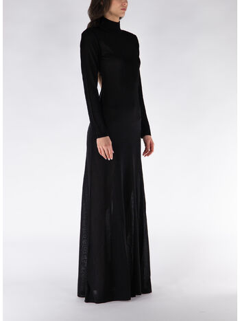 ABITO MIDI DA SERA CON RETRO APERTO, , small
