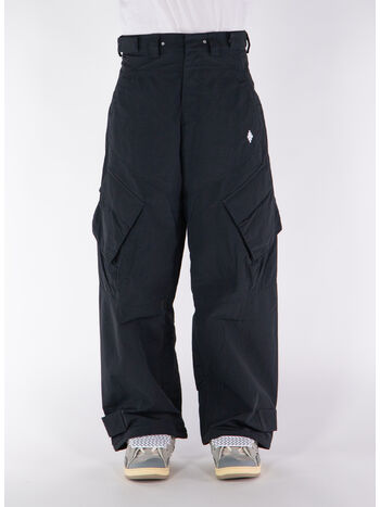 PANTALONE CARGO CROSS WIDE, 1001 BLACK WHITE, small
