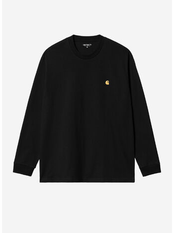 T-SHIRT L S CHASE, 00FXX Black / Gold, small