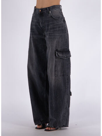 JEANS BETHANY CARGO, L0790 SPIDER BLACK, small