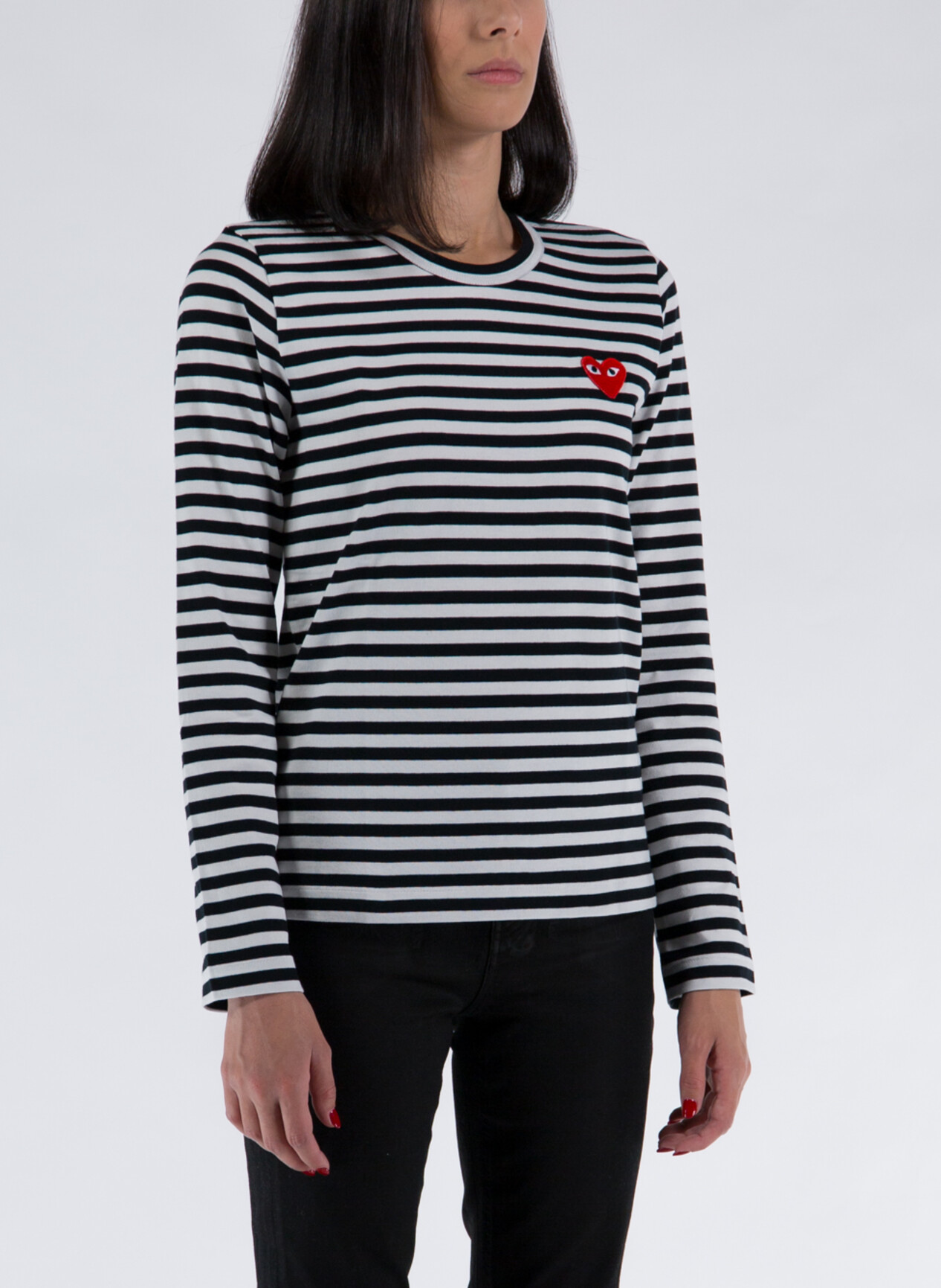 Comme des garcons on sale t shirt a righe