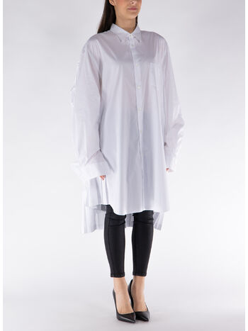 ABITO A CAMICIA OVERSIZE, WHITE, small