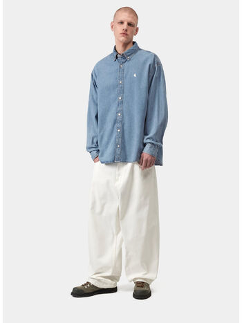 CAMICIA LUCAS SHIRT, 0135 Blue, bleached, small