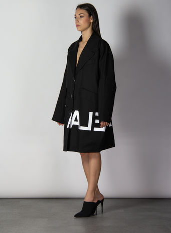 CAPPOTTO CON LOGO INVERTITO, 900BLACK, small
