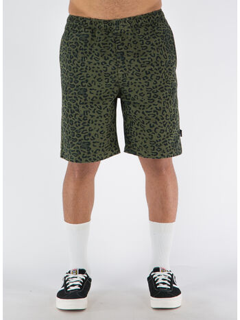 COSTUME LEOPARD BEACH SHORT, OLIVE, small
