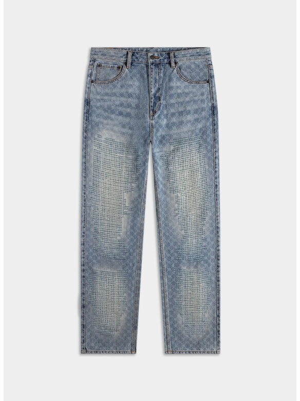 JEANS DESTROYED AMBA, BLUE, medium