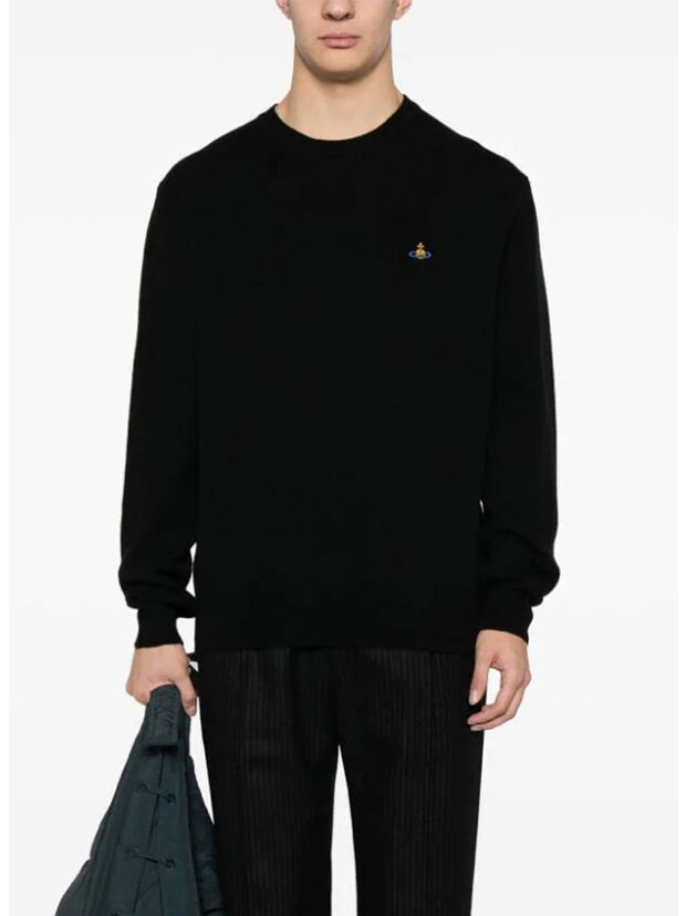 MAGLIONE GIROCOLLO ALEX, N401 BLACK, large