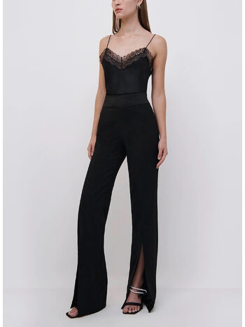 PANTALONE ARIAH FRONT SLIT, BLACK, small