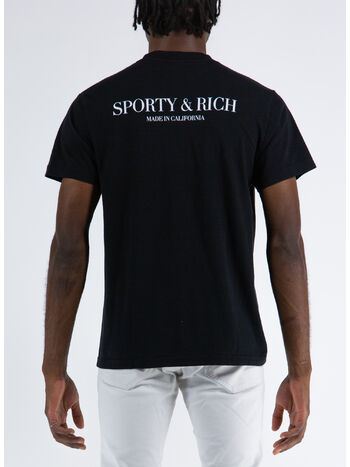 CALIFORNIA T-SHIRT, BLACK/WHITE NERO, small