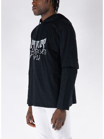 T-SHIRT LONG SLEEVE PAVE N23, BLACK, small