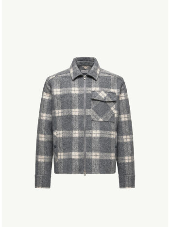 GIACCA A CAMICIA A MANICHE LUNGHE IN TARTAN, F09, small