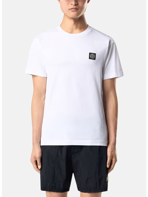 T-SHIRT 60/2 COTTON JERSEY, V0001 WHITE, large